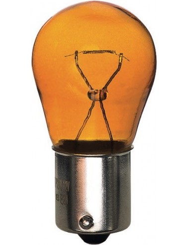 LAMPADA 1 FIL.12V 21W BAU15S GIALLA...