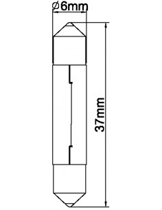 LAMPADA SILURO SV-7 6V 3W... 2