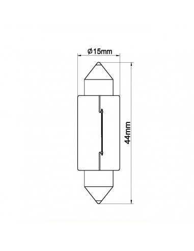 LAMPADA SILURO 12V 18 W SV-8,5 (15X44)