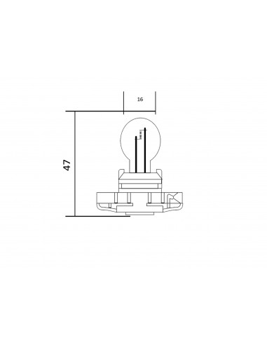 LAMPADA BASE IN PLASTICA HP24W 12V...
