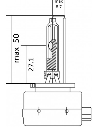 LAMPADA 85V 35W PK32d-3 D1R 6000 K A...