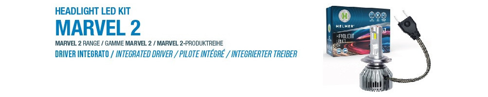 Kit Led Headlight-Marvel 2 12V Lenticolari